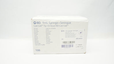 BD 309628 1ml Luer Lok Tip Syringe - Box of 93
